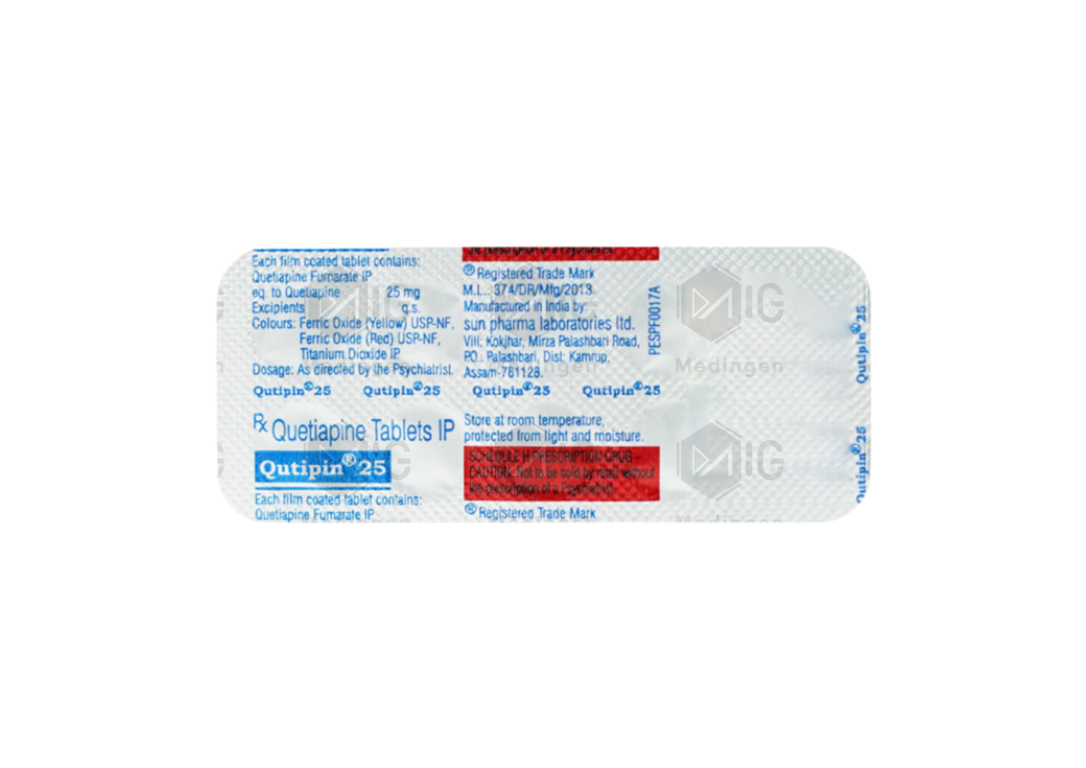 QUTIPIN 25MG